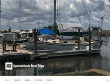 Tablet Screenshot of apalachicolaboatslips.com